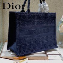 Dior迪奧-04  原版皮大號格纹 Book Tote 購物袋