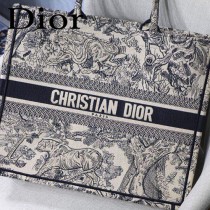 DIOR-02 迪奧原版皮新圖案新款刺繡Dior Book Tote購物袋手提包
