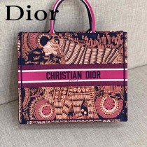 DIOR-05 迪奧原版皮新圖案新款刺繡Dior Book Tote購物袋手提包