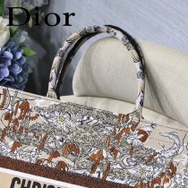 DIOR-011 迪奧原版皮新圖案新款刺繡Dior Book Tote購物袋手提包