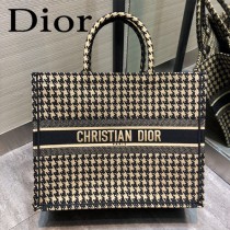 DIOR-01 迪奧原版皮新圖案新款刺繡Dior Book Tote購物袋手提包