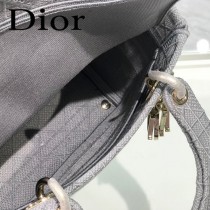 DIOR-02 迪奧全新Lady Dior 刺繡菱格系列戴妃包