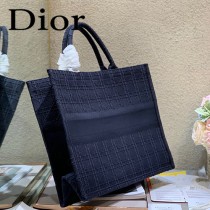 Dior迪奧-04  原版皮大號格纹 Book Tote 購物袋