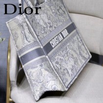 DIOR-019 迪奧原版皮新圖案新款刺繡Dior Book Tote購物袋手提包