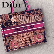 DIOR-05 迪奧原版皮新圖案新款刺繡Dior Book Tote購物袋手提包