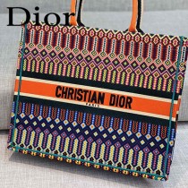 DIOR-03 迪奧原版皮新圖案新款刺繡Dior Book Tote購物袋手提包