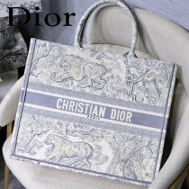 DIOR-019 迪奧原版皮新圖案新款刺繡Dior Book Tote購物袋手提包