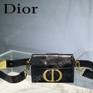 迪奧-02 原版皮 Dior  蒙田 Mini Box 相機包