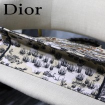 DIOR-07 迪奧原版皮新圖案新款刺繡Dior Book Tote購物袋手提包