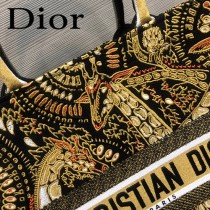 DIOR-09 迪奧原版皮新圖案新款刺繡Dior Book Tote購物袋手提包