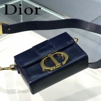 迪奧-03 原版皮 Dior  蒙田 Mini Box 相機包
