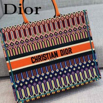 DIOR-03 迪奧原版皮新圖案新款刺繡Dior Book Tote購物袋手提包