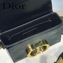 迪奧-02 原版皮 Dior  蒙田 Mini Box 相機包