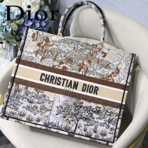 DIOR-011 迪奧原版皮新圖案新款刺繡Dior Book Tote購物袋手提包