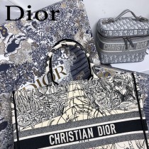 DIOR-020 迪奧原版皮新圖案新款刺繡Dior Book Tote購物袋手提包