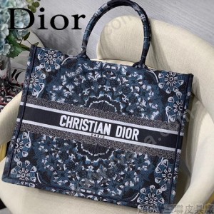 DIOR-015 迪奧原版皮新圖案新款刺繡Dior Book Tote購物袋手提包