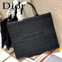 Dior迪奧-03  原版皮大號格纹 Book Tote 購物袋