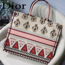 DIOR-021 迪奧原版皮新圖案新款刺繡Dior Book Tote購物袋手提包