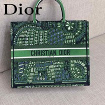 DIOR-06 迪奧原版皮新圖案新款刺繡Dior Book Tote購物袋手提包