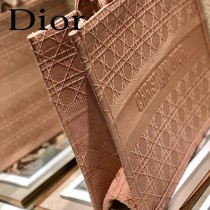 Dior迪奧-01  原版皮大號格纹 Book Tote 購物袋