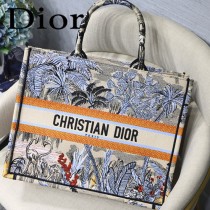 DIOR-012 迪奧原版皮新圖案新款刺繡Dior Book Tote購物袋手提包