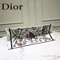 M1286-01 DIOR迪奧原版皮月季花新款刺繡Dior Book Tote購物袋手提包