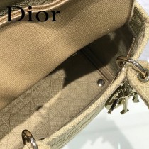 DIOR-04 迪奧全新Lady Dior 刺繡菱格系列戴妃包
