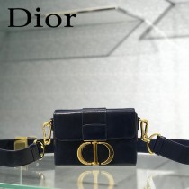 迪奧-03 原版皮 Dior  蒙田 Mini Box 相機包