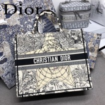 DIOR-020 迪奧原版皮新圖案新款刺繡Dior Book Tote購物袋手提包