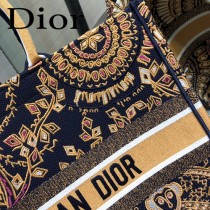 DIOR-08 迪奧原版皮新圖案新款刺繡Dior Book Tote購物袋手提包