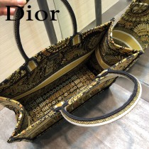 DIOR-09 迪奧原版皮新圖案新款刺繡Dior Book Tote購物袋手提包