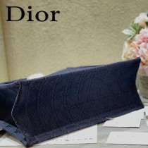 Dior迪奧-04  原版皮大號格纹 Book Tote 購物袋