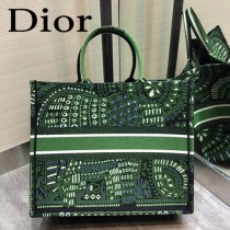 DIOR-010 迪奧原版皮新圖案新款刺繡Dior Book Tote購物袋手提包