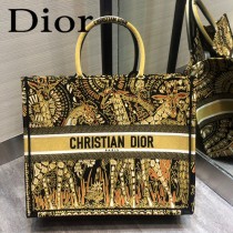 DIOR-09 迪奧原版皮新圖案新款刺繡Dior Book Tote購物袋手提包