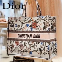 M1286-01 DIOR迪奧原版皮月季花新款刺繡Dior Book Tote購物袋手提包