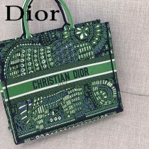 DIOR-06 迪奧原版皮新圖案新款刺繡Dior Book Tote購物袋手提包