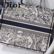 DIOR-02 迪奧原版皮新圖案新款刺繡Dior Book Tote購物袋手提包