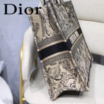 DIOR-02 迪奧原版皮新圖案新款刺繡Dior Book Tote購物袋手提包