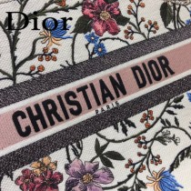 M1286-01 DIOR迪奧原版皮月季花新款刺繡Dior Book Tote購物袋手提包