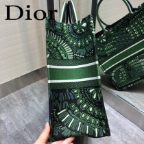 DIOR-010 迪奧原版皮新圖案新款刺繡Dior Book Tote購物袋手提包