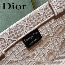 Dior迪奧-01  原版皮大號格纹 Book Tote 購物袋