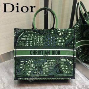 DIOR-010 迪奧原版皮新圖案新款刺繡Dior Book Tote購物袋手提包