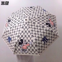 NY 專櫃夏季新款全自動折疊晴雨傘 新塗層技術深色傘布