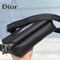 DIOR聯名AJ 新款原版牛皮荔枝紋斜挎包相機包