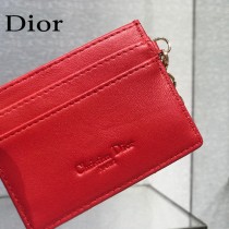 0126-07  Dior LADY DIOR 平蓋卡夾革藤格紋漆皮 原版皮