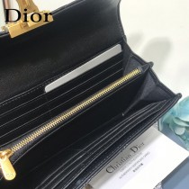 Dior S2008 DlORADDlCT藤格紋小羊皮CONTlNENTAL錢包