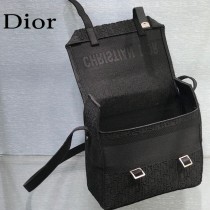 DIOR Camp新款迪奧oblique復古印花圖案郵差包