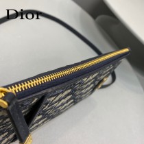 DIOR 新款CD老花手機包Oblique老花小方包