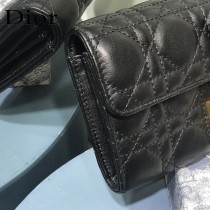 Dior S2008 DlORADDlCT藤格紋小羊皮CONTlNENTAL錢包