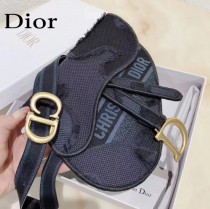 DIOR 新款原版皮 老花字母馬鞍腰包